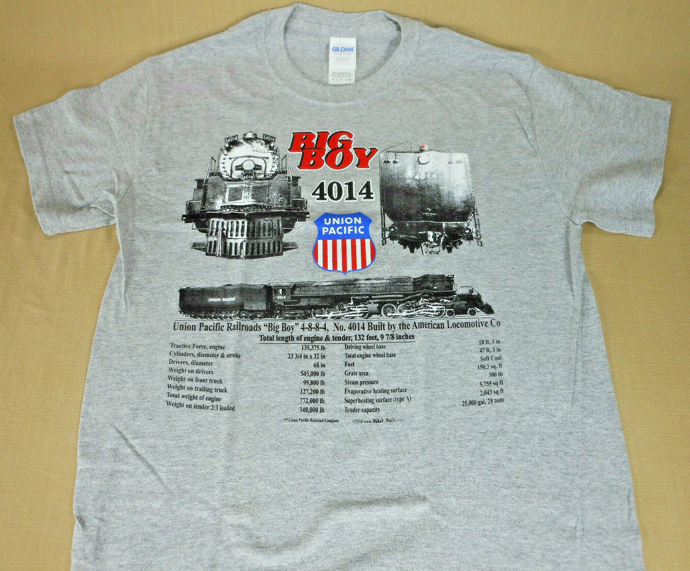Union Pacific Big Boy 4014 Spec T-Shirt Youth and Adult gallery