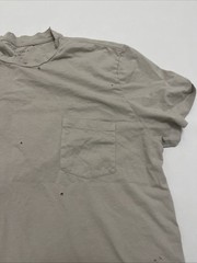 ALLSAINTS Men’s Distressed Gothic Tee Shirt Worn Look with Holes Size Medium