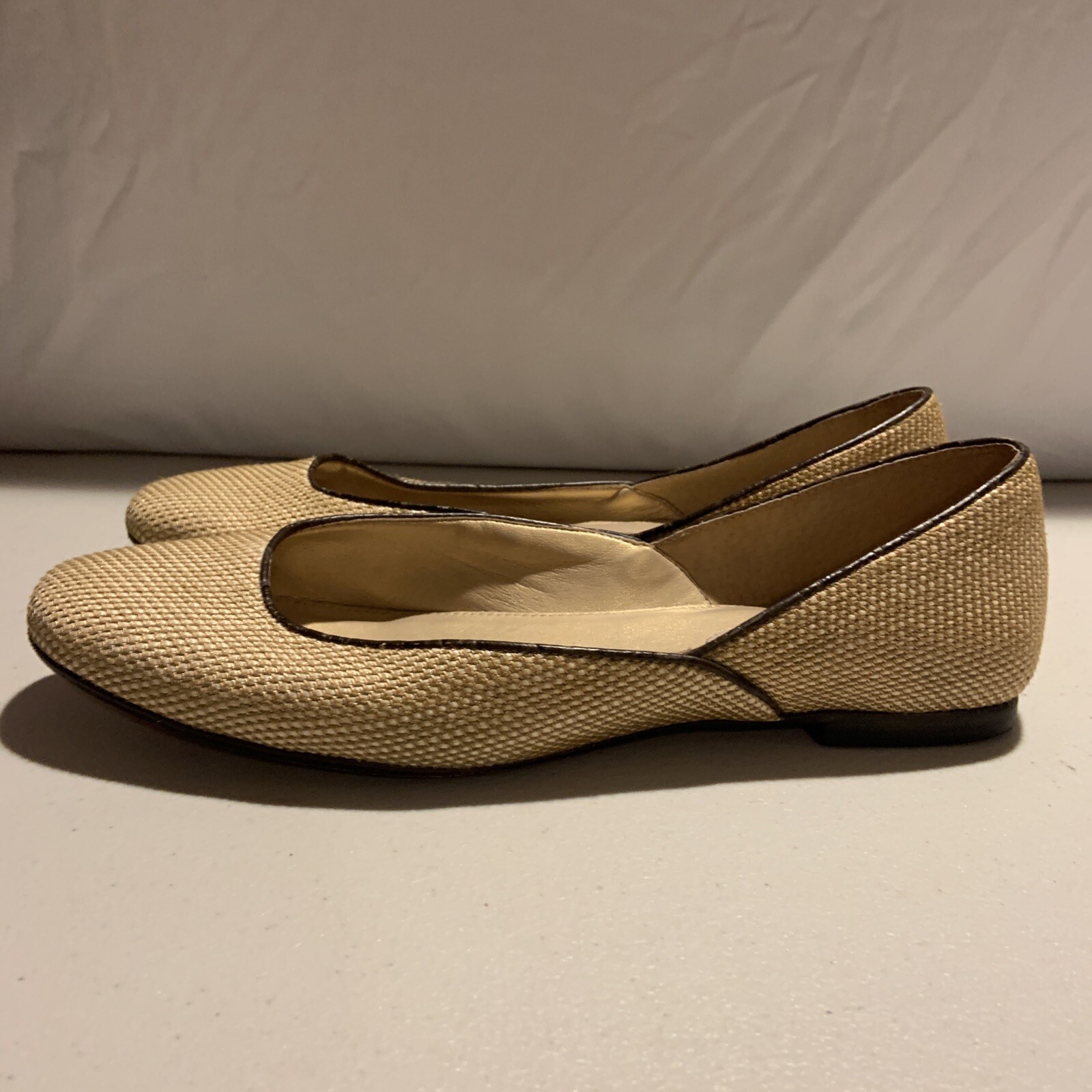 Talbots Gold Flats Women’s Size 7 [I7]