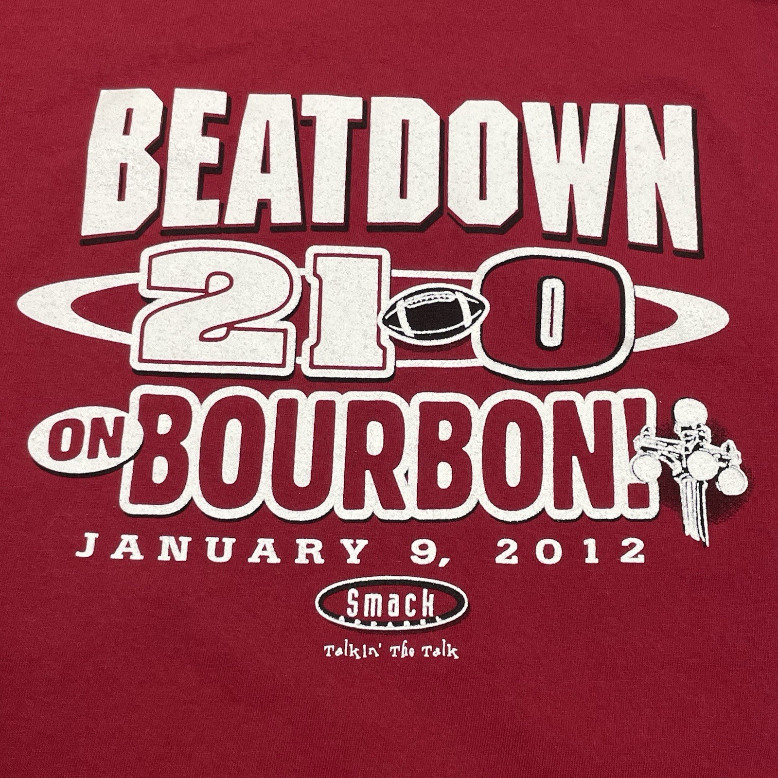 Alabama LSU Shirt Mens Large Red 21-0 Beatdown 2012 Smack Talk gallery