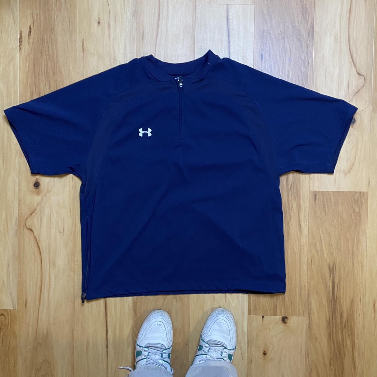 Under Armour Men's Navy Blue Motivate 2.0 1/4 Zip Athletic T-Shirt Size L gallery