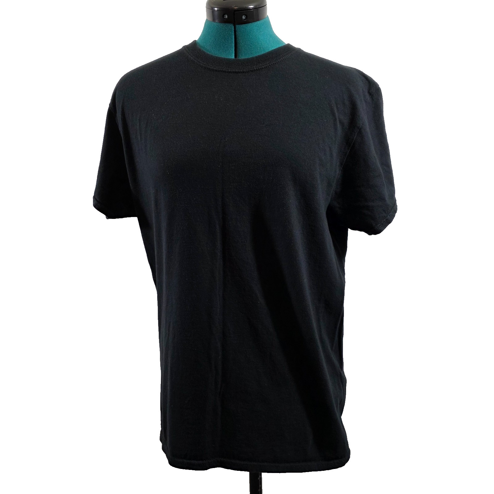Gildan Adult Softstyle Cotton Crew Neck Plain Black T-Shirt - Medium (38-40) gallery