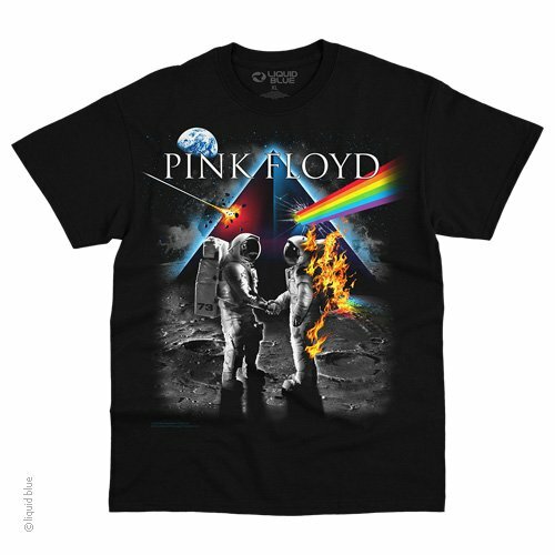 PINK FLOYD-BRIGHT SIDE OF THE MOON-T-SHIRT S-M-L-XL-2X SPACEMAN,Fire GILMOUR gallery