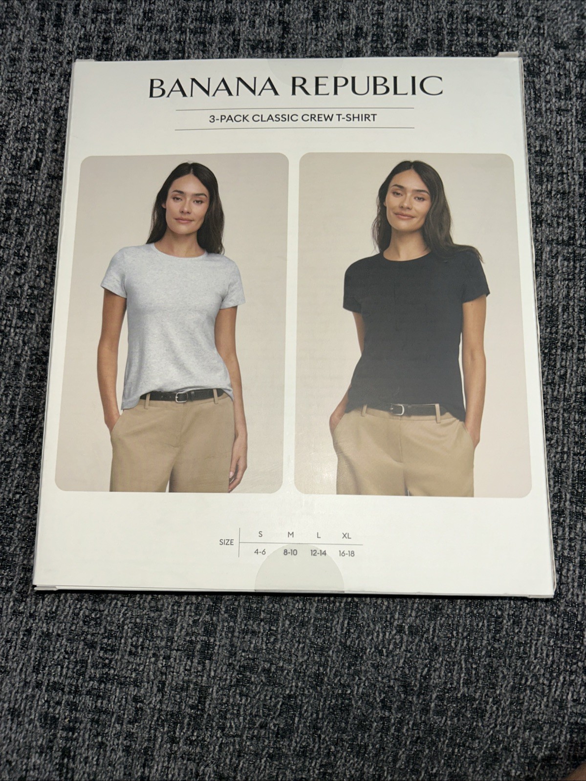 Banana Republic 3 Pack Women’s Classic Crew T-Shirt Size Med NIB gallery