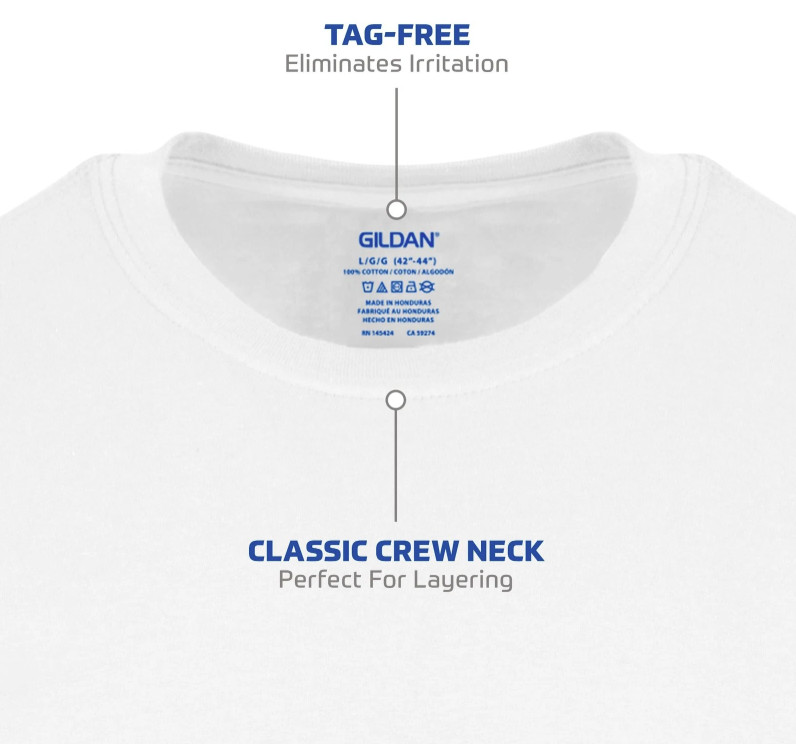 Gildan Men's Crew T-shirts, Multipack, Style G1100, White 6-Pack ( Select Size) gallery