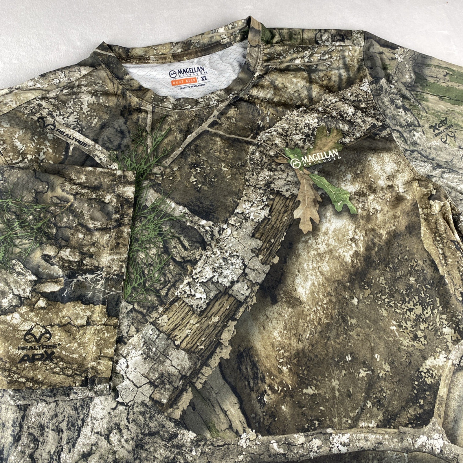 Magellan Shirt XL Men SS Outdoors Hunt Gear Realtree APX Camo Stretch Hunting gallery