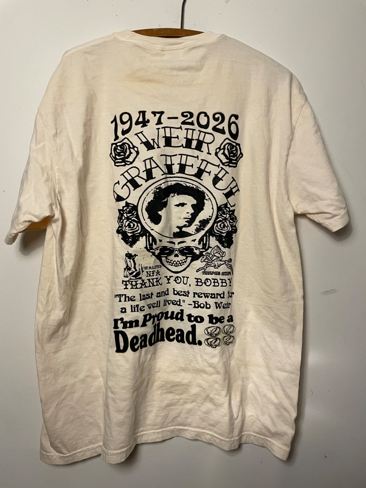 Deadhead Shakedown T-Shirt Grateful Dead Screenprint Bertha Bob Weir S-4XL gallery