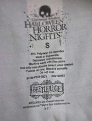 Universal Studios Beetlejuice Long Sleeve Halloween Costume HHN Shirt Sz Small