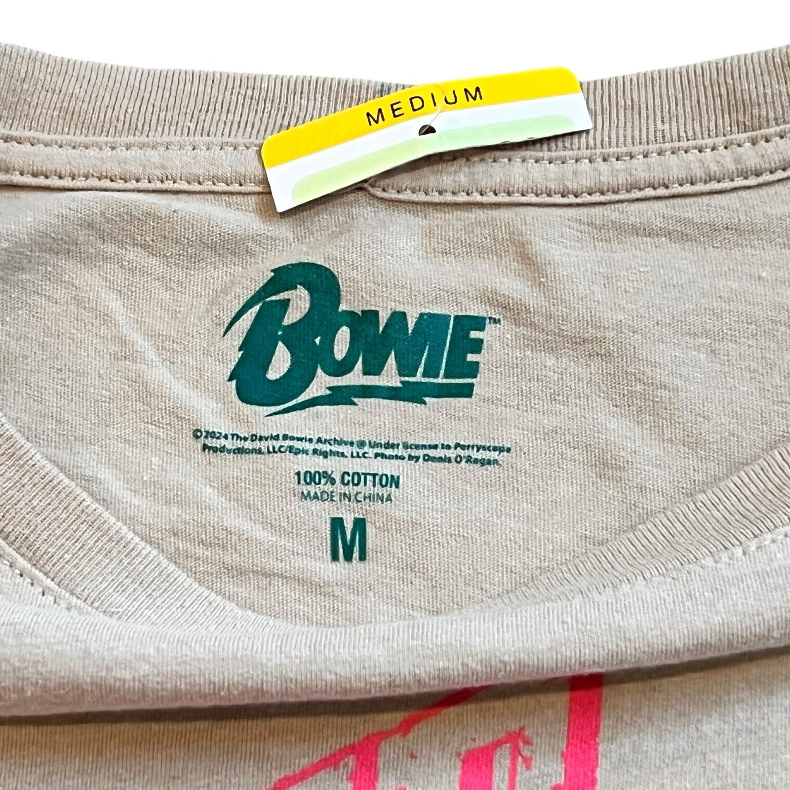 Brand New w/ Tags David Bowie Let's Dance Retro 70s Band T-Shirt Concert Sz M gallery