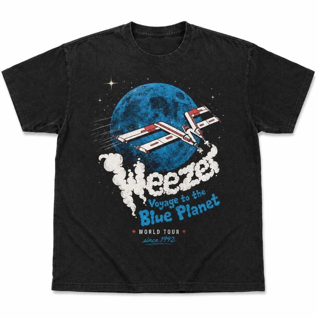 Weezer Band Singer Music Tee Vintage 90s Rock Band Graphic T-Shirt gallery