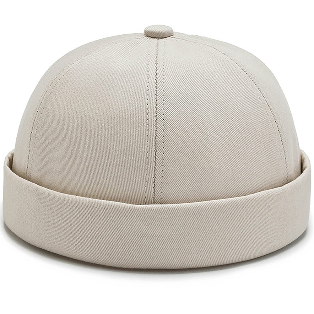 Adjustable Cotton Brimless Docker Cap Street Sailor Skullcap Beanie Hat