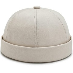 Adjustable Cotton Brimless Docker Cap Street Sailor Skullcap Beanie Hat