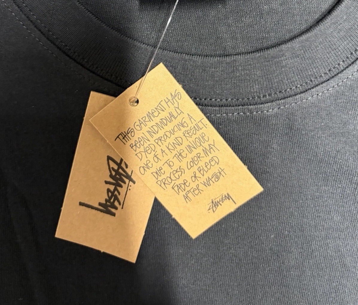 Stussy Shirt Star Tee Tshirt Black Size Medium NWT Double Sided Streetwear gallery
