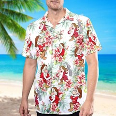 Grumpy Dwarf Hawaii Beach Summer Vibes Tropical Flowers Hawaiian Shirt