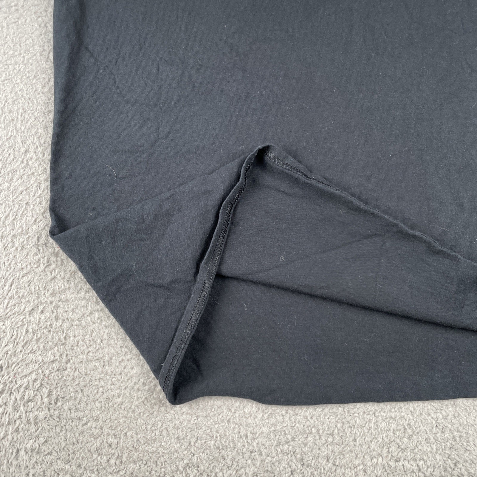 Famous Brand Jet L Black Shirt 100% Cotton Knit Classic Boxy Fit Classic Logo gallery