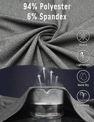 3Pack Quarter 1/4 Zip Pullover Men Dry Fit Sweatshirts 1/2 Half Zip Long Slee…