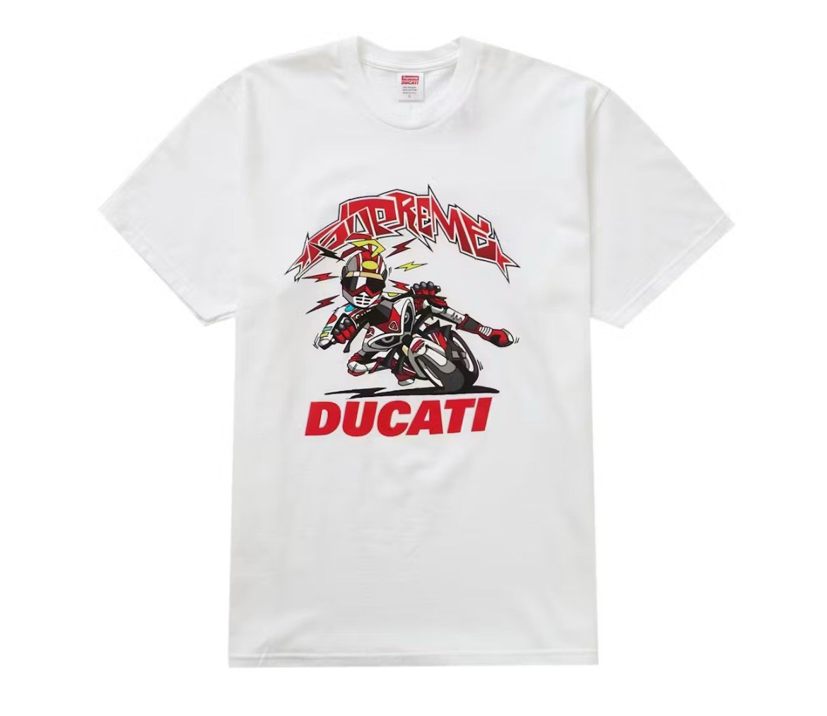 Supreme Ducati Bike Tee White Medium SS24 Brand New Authentic gallery