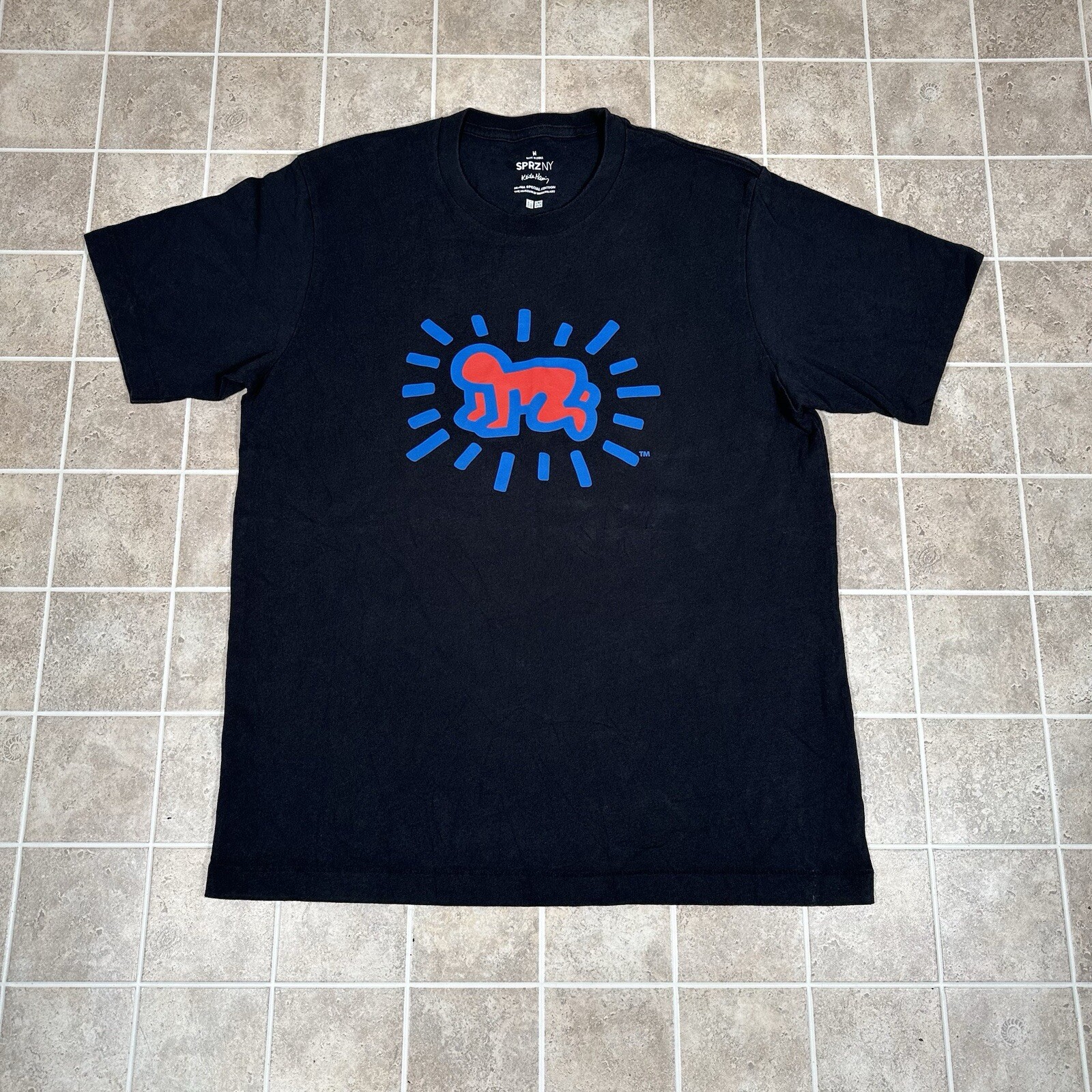 Keith Haring MoMA Exclusive Radiant Baby SPRZNY Uniqlo Single Stitch Shirt Sz- M gallery
