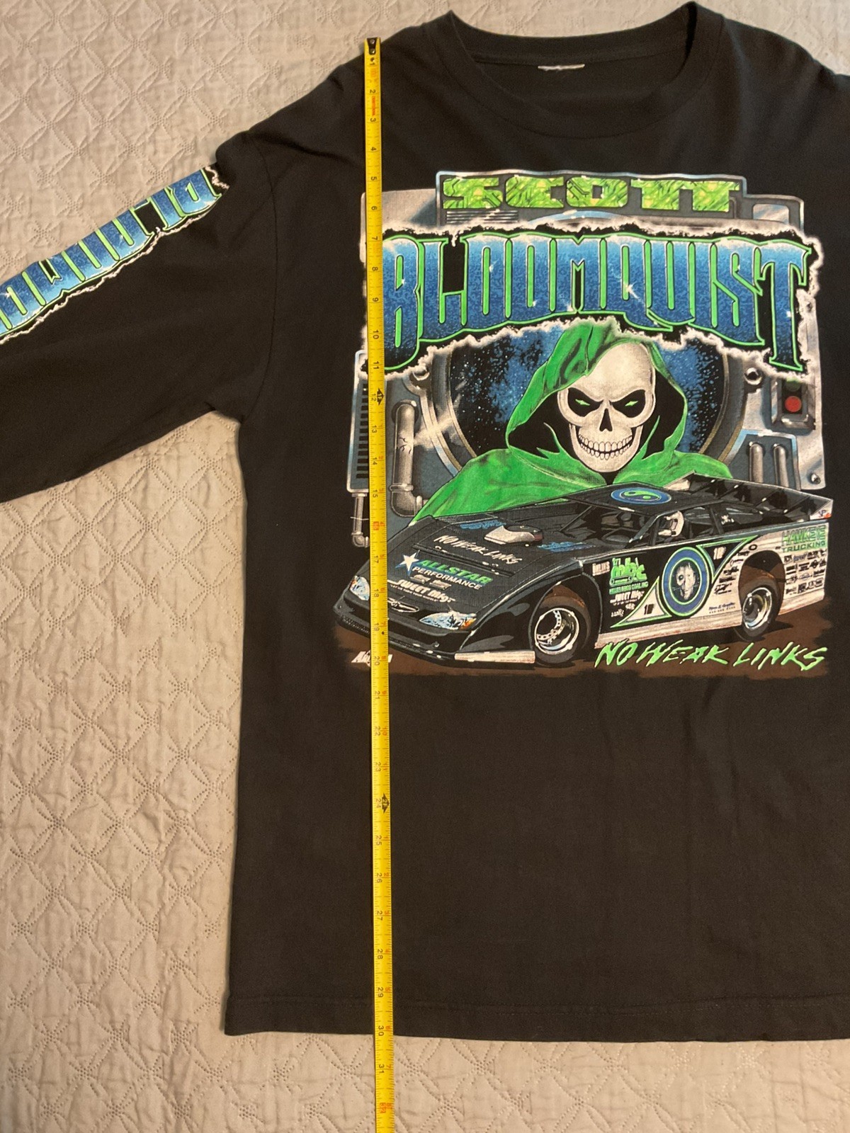Scott Bloomquist Dirt Track Racing Long Sleeve Shirt No Weak Links L No Tag gallery