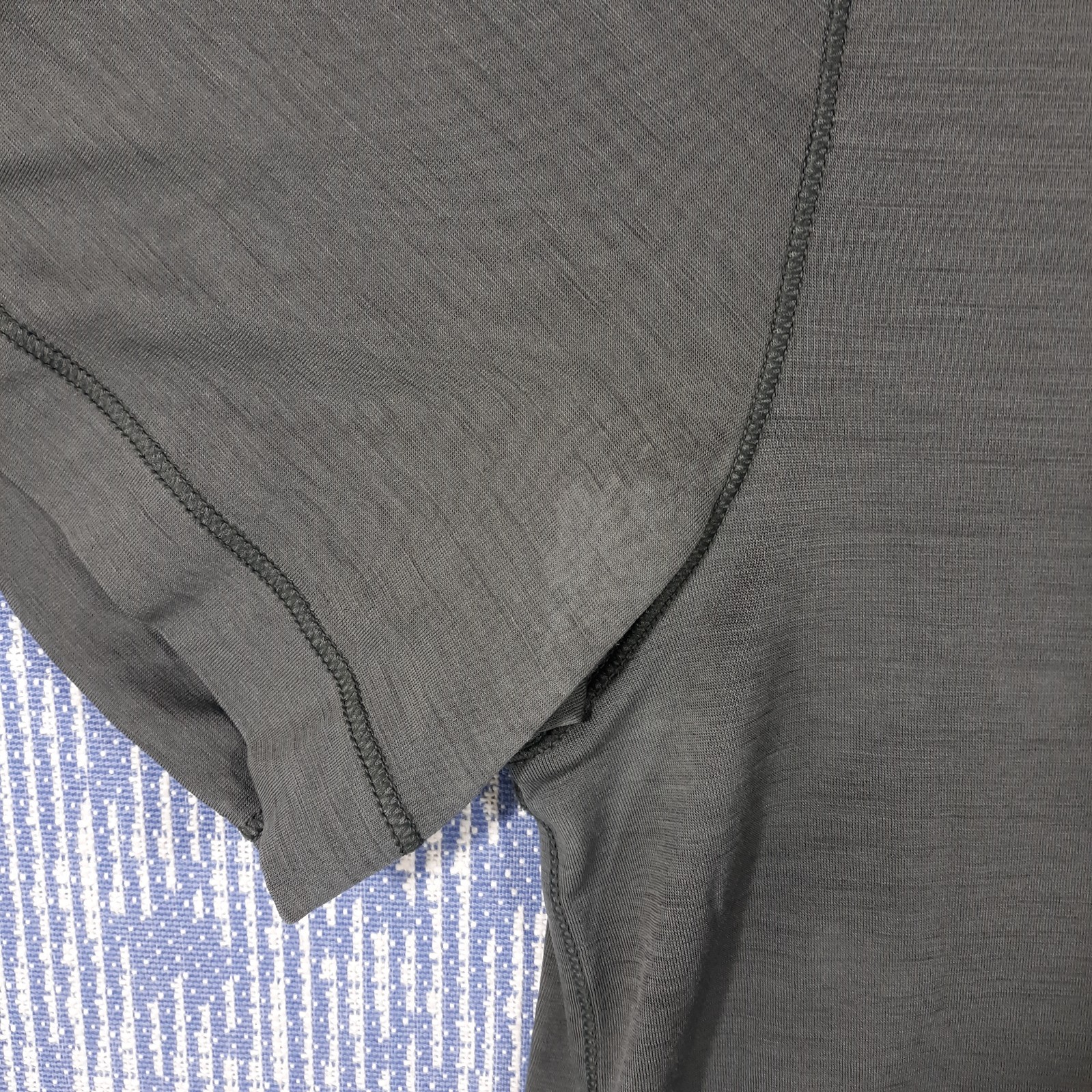 Proof T-Shirt Mens Large Gray Merino Wool Nylon Blend Snap gallery