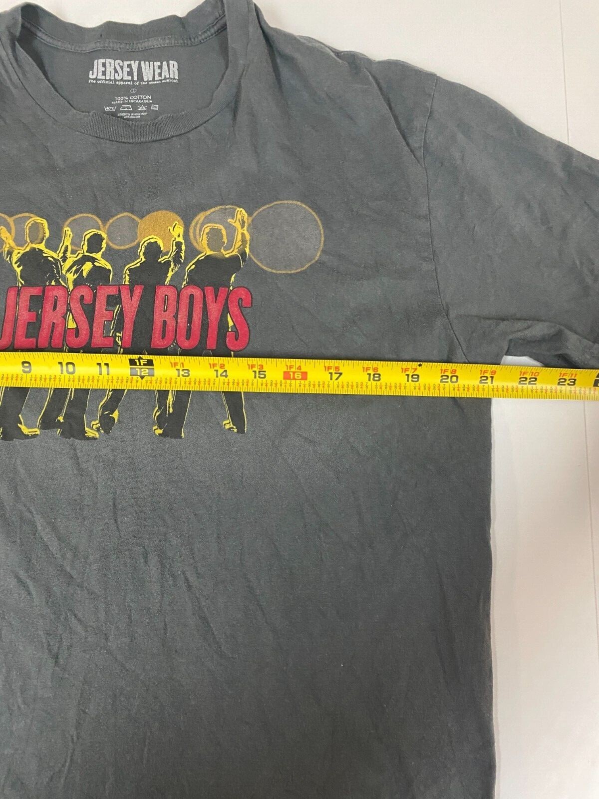 Jersey Boys Mens shirt Large Gray graphic gallery