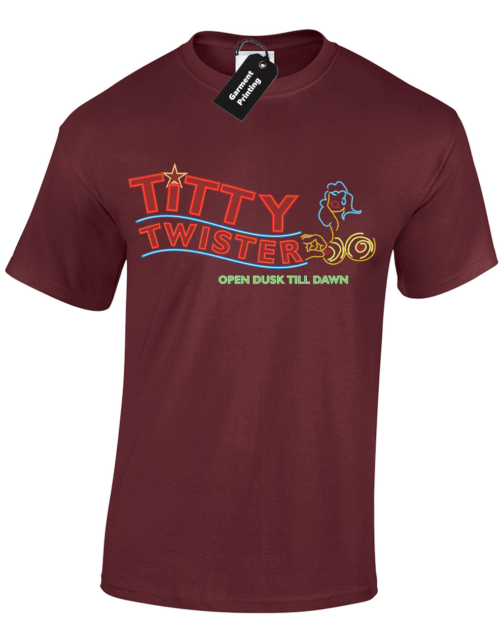 Titty Twister Open Dusk Till Dawn Funny Vampire Retro Unisex T-Shirt