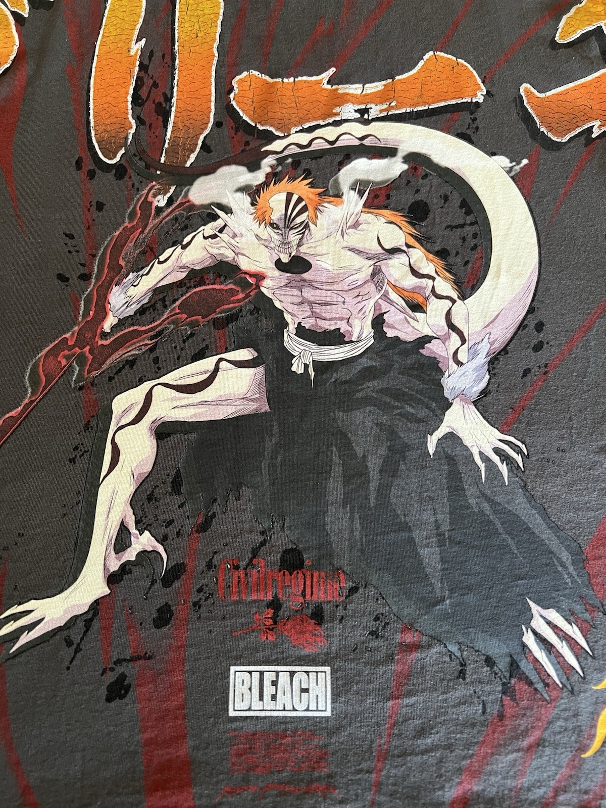 Civil Regime Bleach Ichigo Hollow’s Chaos 199X Vintage Ashe Size Small Brand New gallery