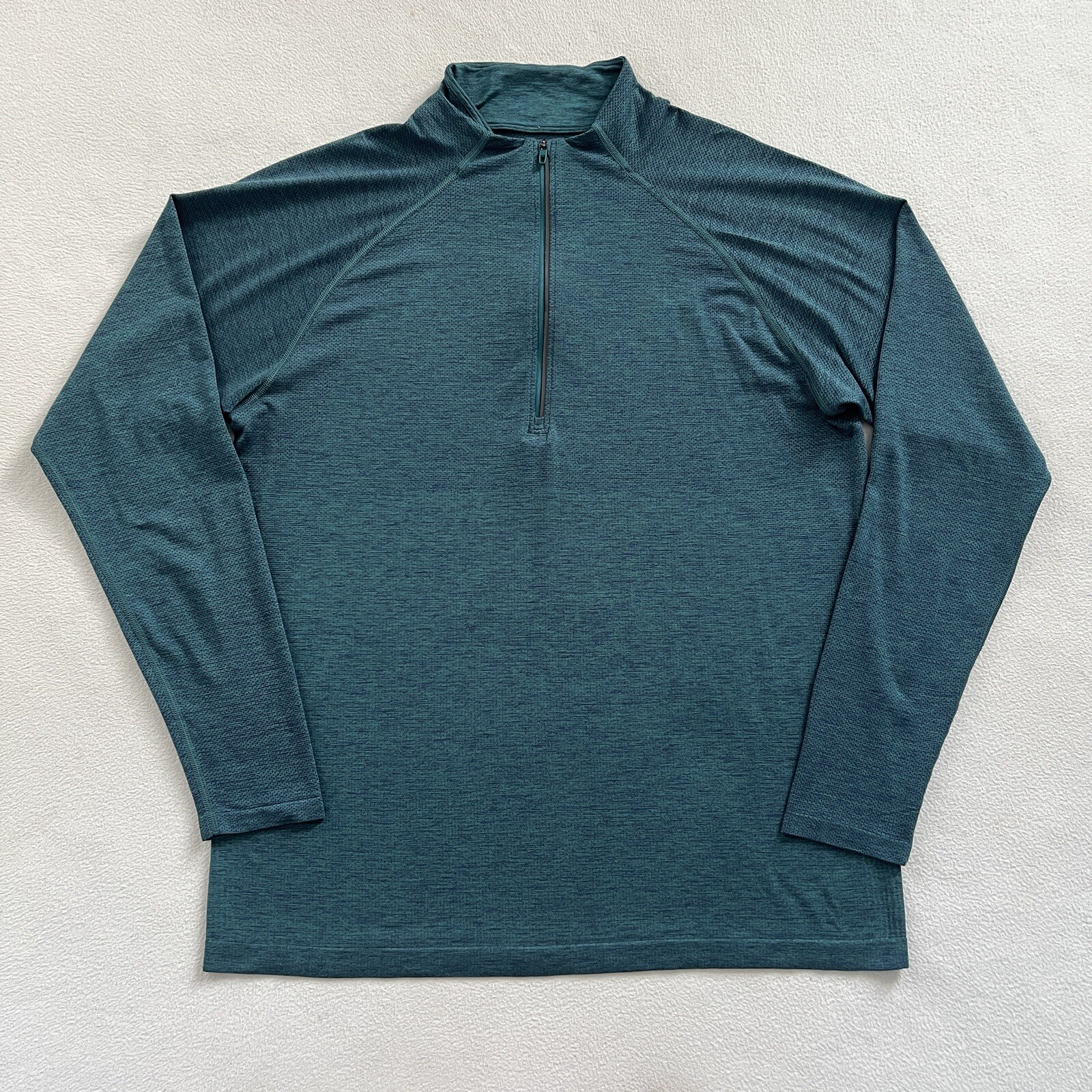 Lululemon Night Sea Deep Cove Teal Metal Vent Tech 1/2 Zip Long Sleeve Top XL gallery