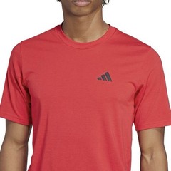 ADIDAS MEN’S TRAIN ESSENTIALS FEELREADY AEROREADY TRAINING TEE RED MEDIUM