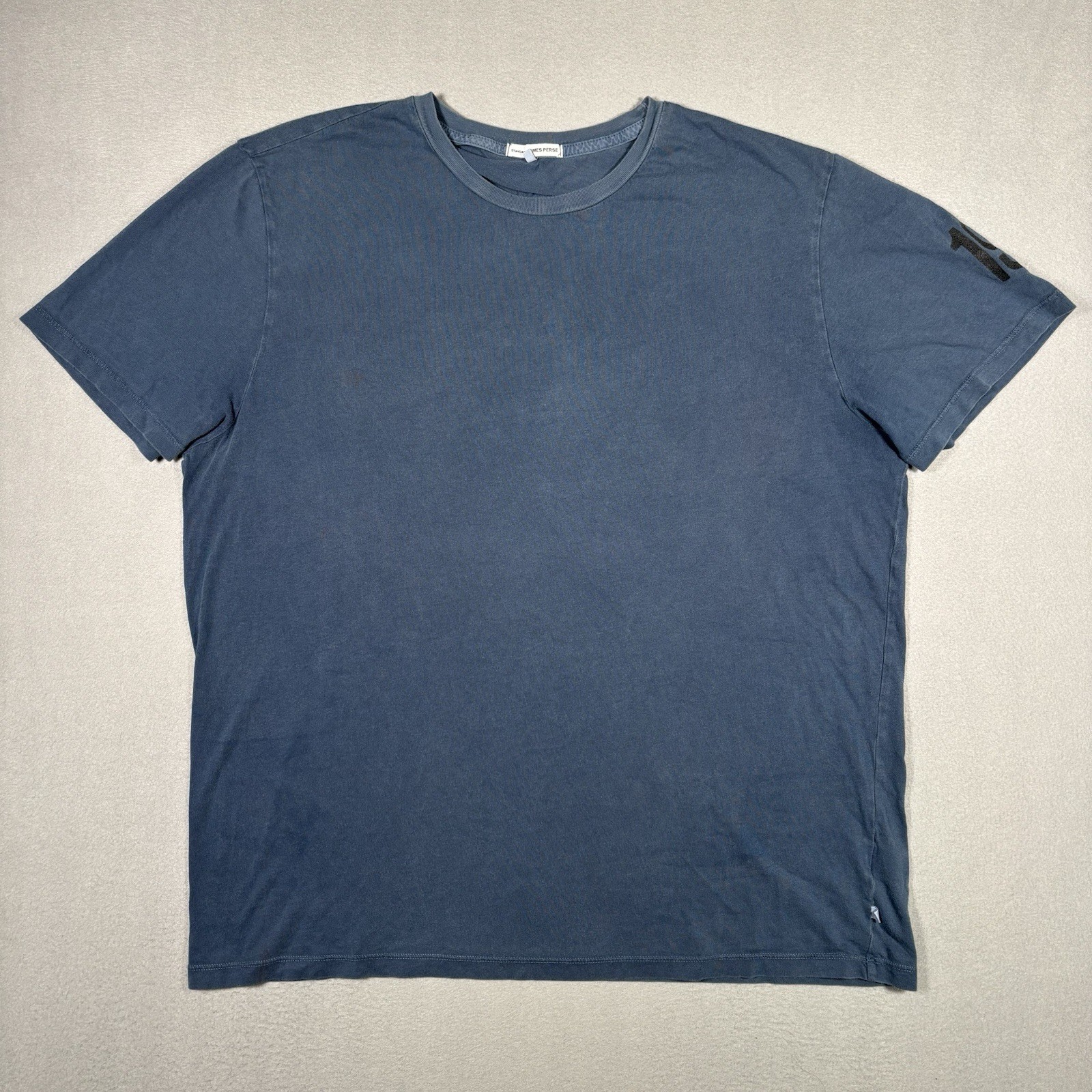 James Perse Lightweight Jersey Tee Shirt Mens 4 XL Blue #19 Faded USA Old Money gallery
