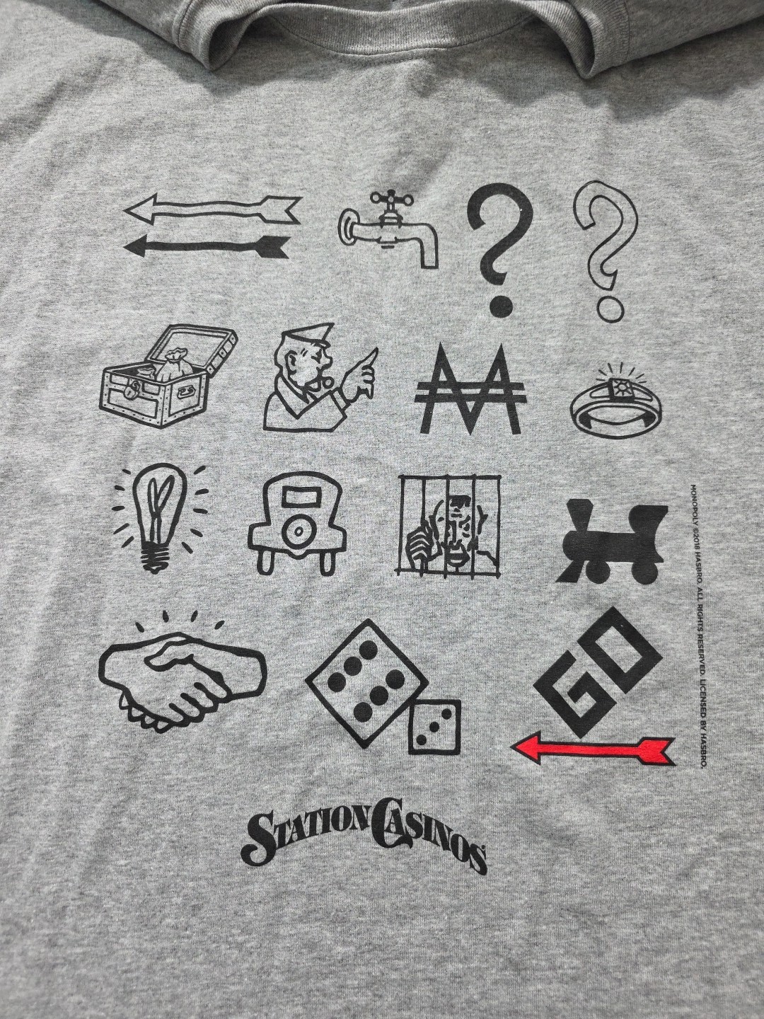 Gildan DryBlend t-shirt featuring Monopoly game graphics 3XL 0-0154 gallery