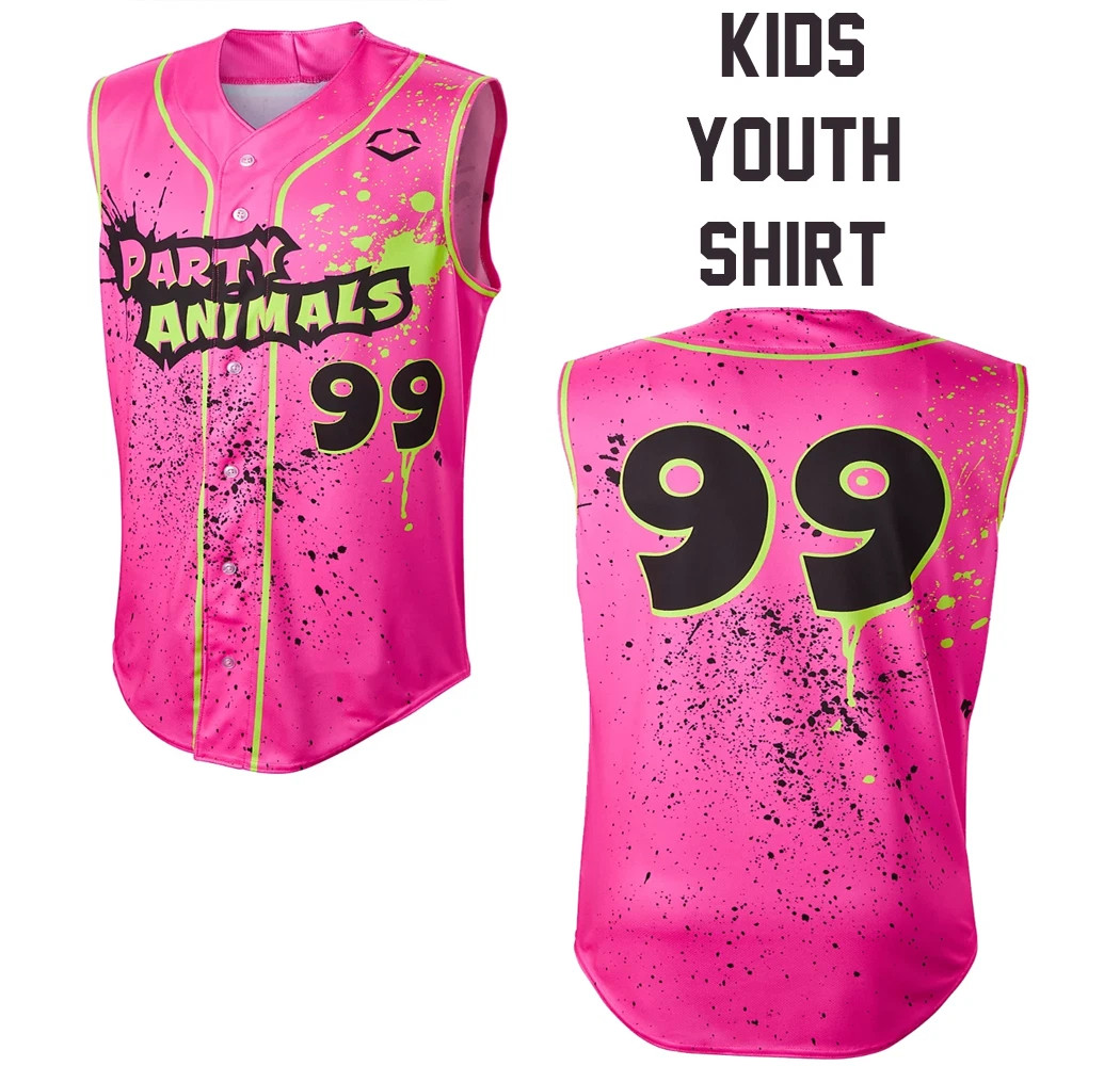 #99 Party Animals Sleeveless Jersey All sizes FOR KIDS YOUTH K18 gallery