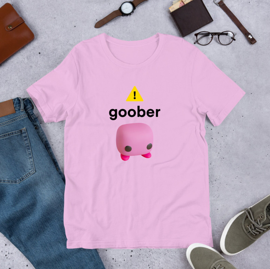 Goober Funny Meme Shirt Ironic Weirdcore Oddly Specific Unhinged Cursed Tee gallery