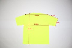 ERB Aware High Visibility T-Shirt Short Sleeve Hi-Viz Lime 1-Pocket Tee Mens XL