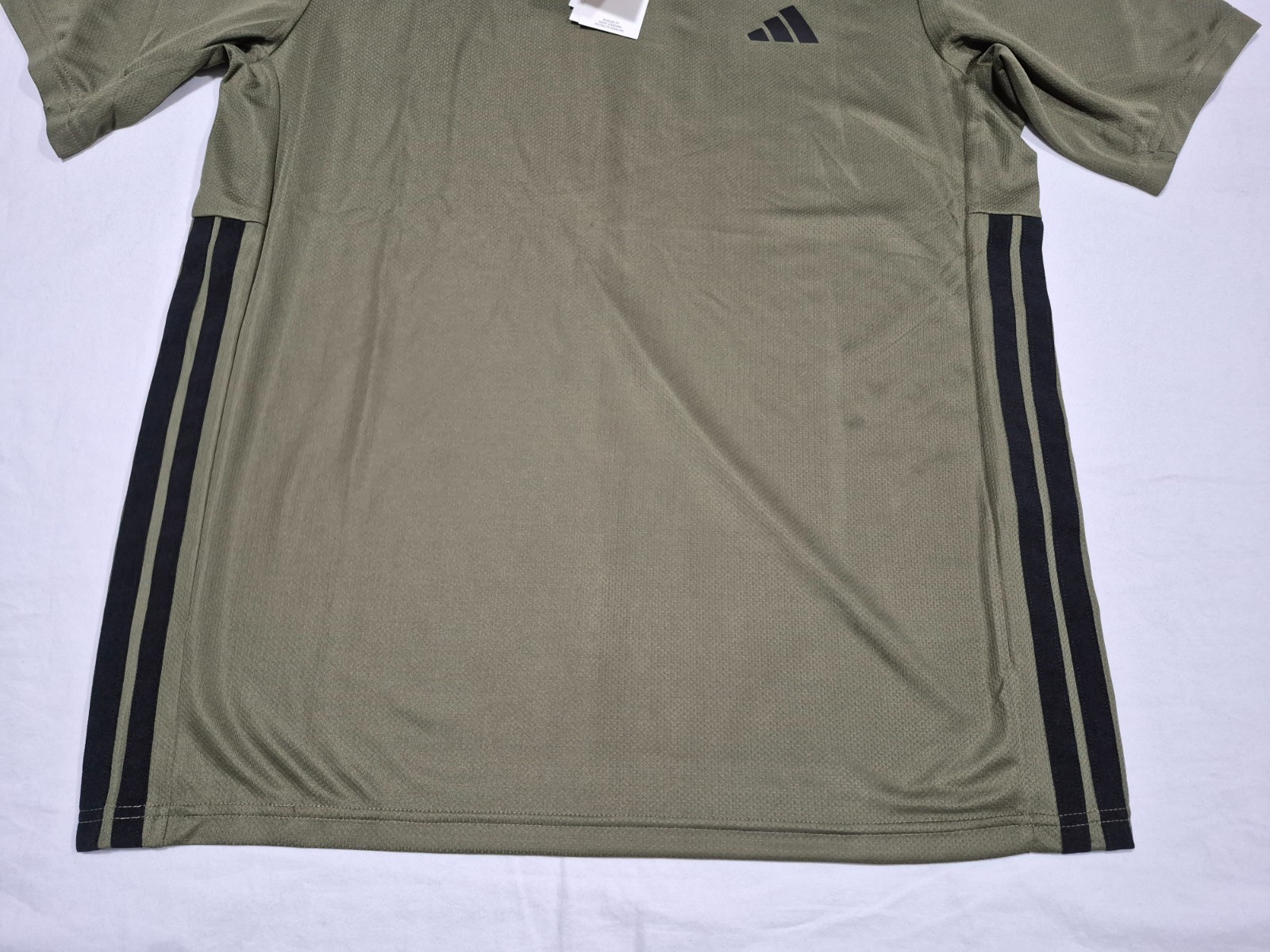 Adidas Mens Training/Running WE Bas 3 S Tee Shirt KD0703 Olive green gallery