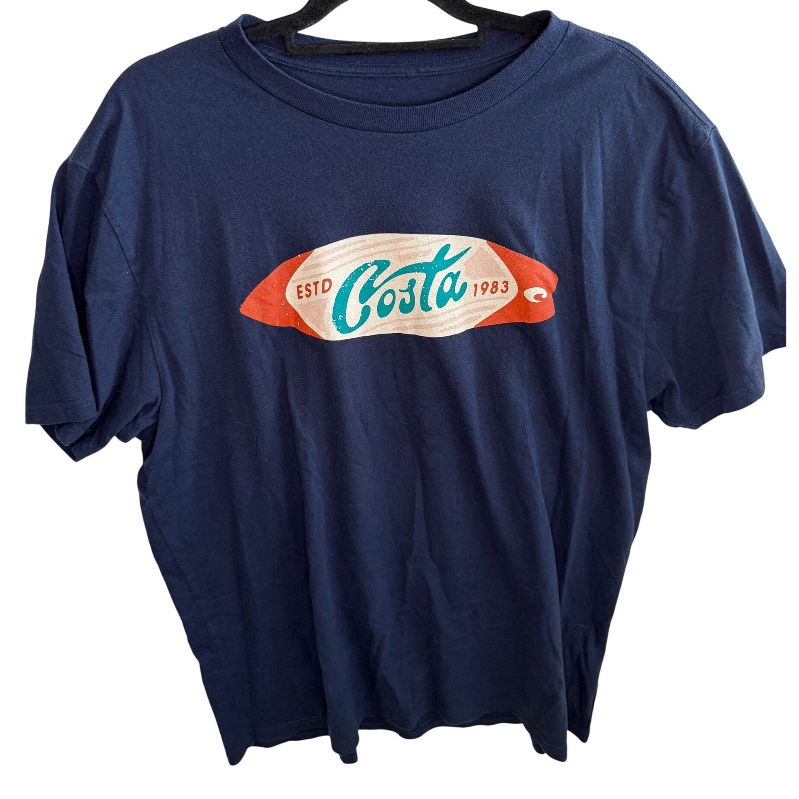 Costa Del Mar Men's XL Graphic T-Shirt 2 Pack Bundle Gray Navy Fishing Surf gallery