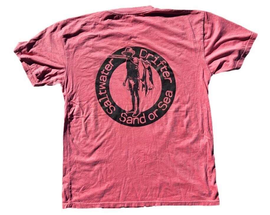 New red Saltwater Drifter T-shirt Key West fishing boat ocean Caribbean Hobo gallery