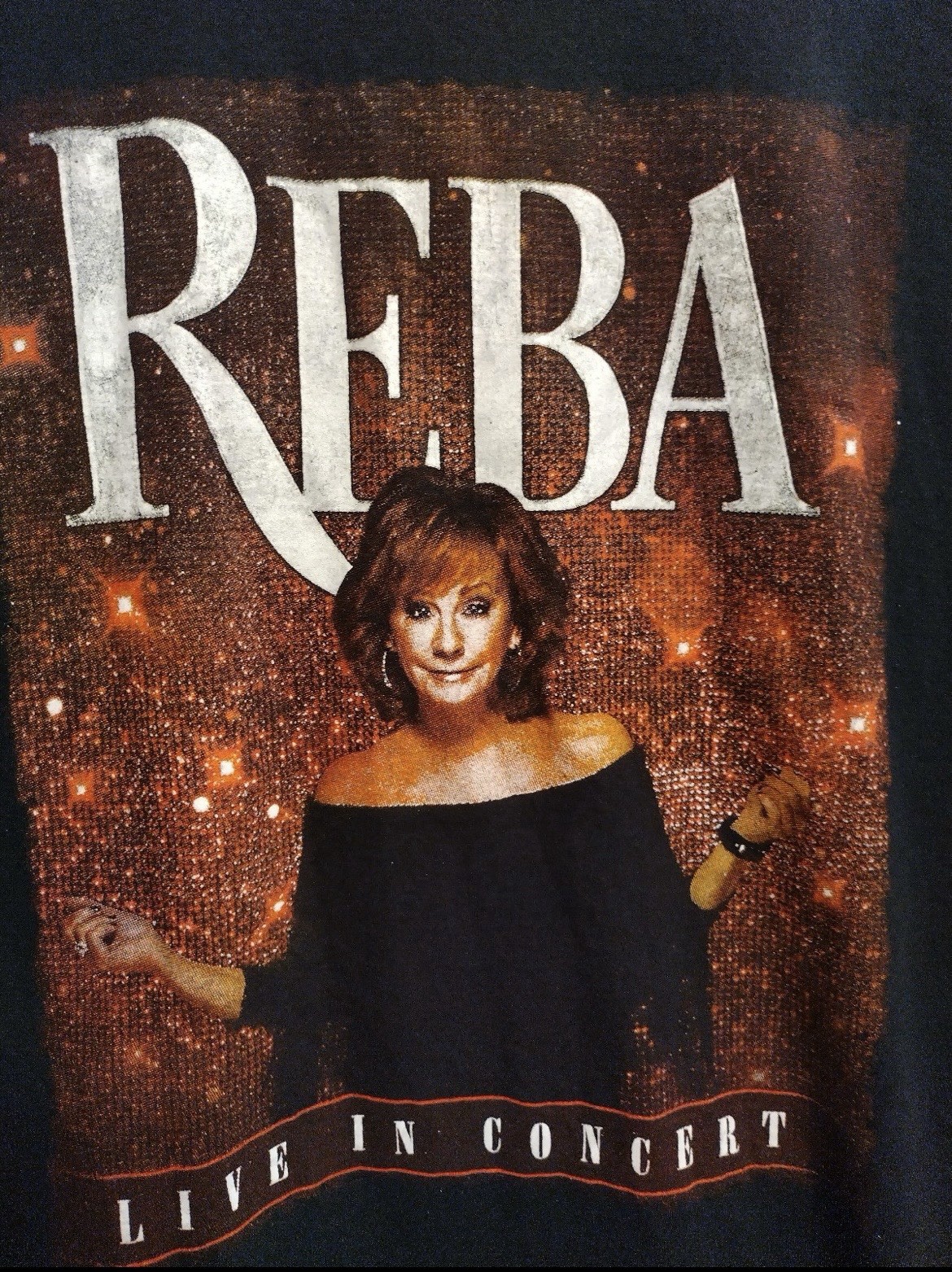 Reba McEntire 2022 Tour Shirt Large Live In Concert Country Music Black BG18 gallery