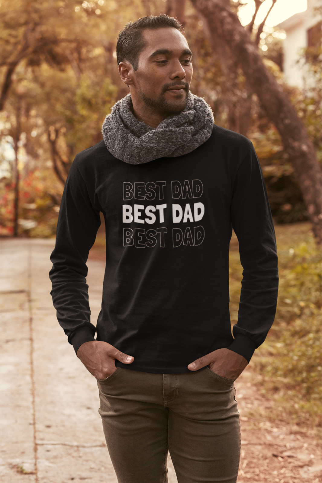 Best Dad #2 Long Sleeve Shirt Mens Funny Fathers Day Tee Birthday Christmas Gift gallery