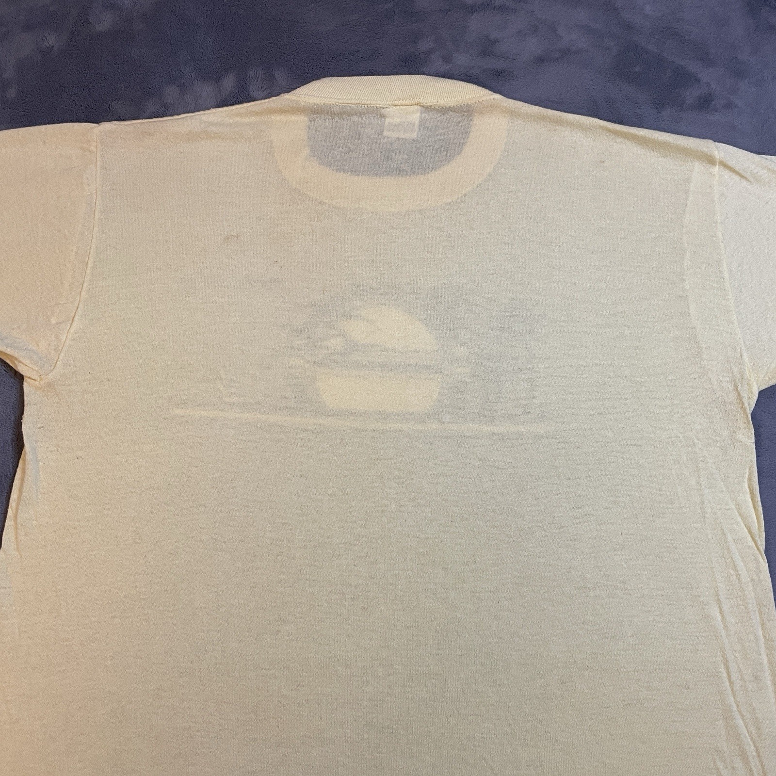 VTG 80s Single Stitch T-Shirt Men’s Medium Myrtle Beach Sunset Boat Art USA Made gallery