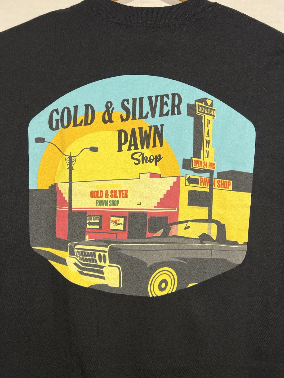 Gold And Silver Pawn Shop Las Vegas Nevada Store Front Tee Shirt Sz Medium Black gallery
