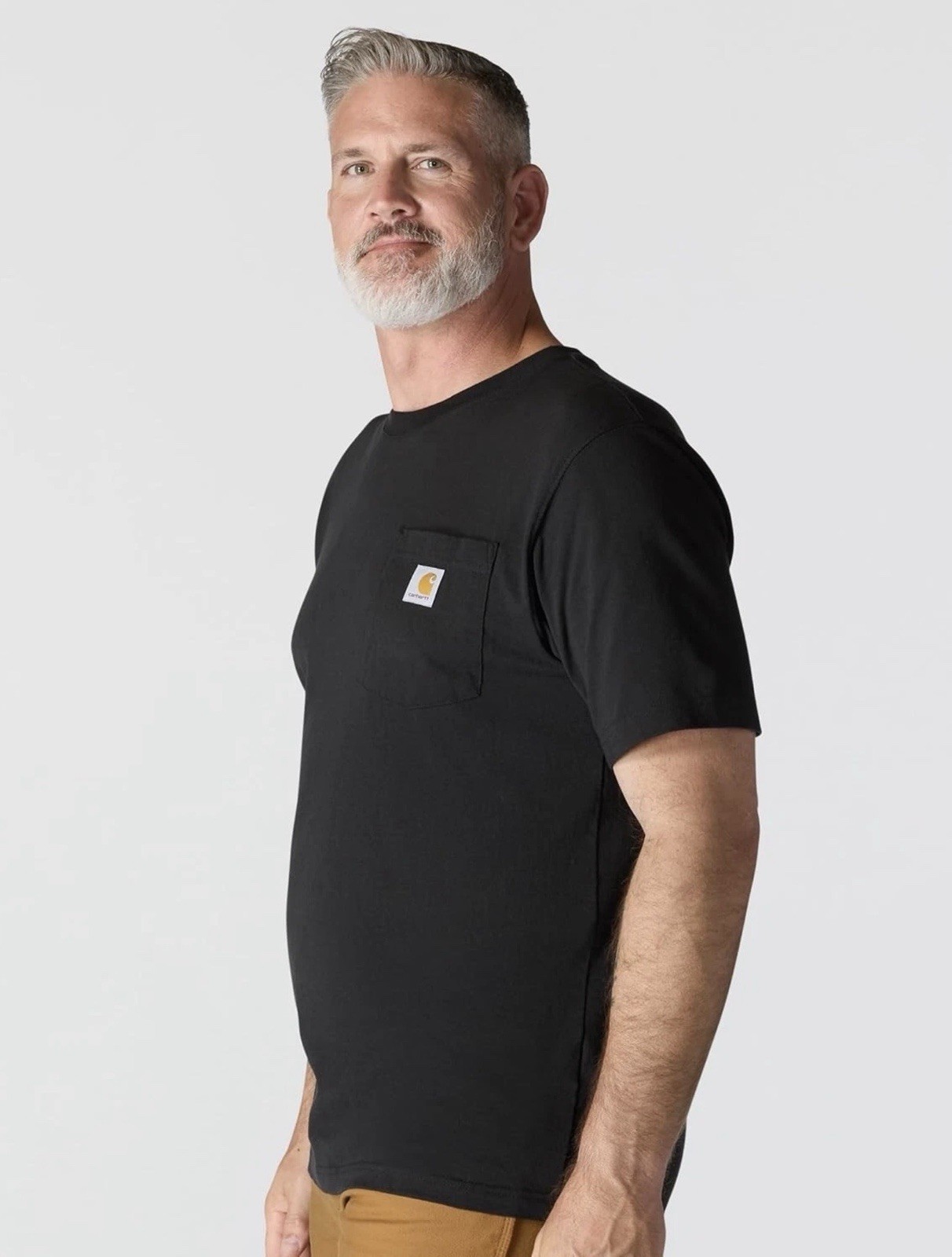 Carhartt K-87 Loose Fit Heavyweight Short Sleeve Pocket T-Shirt Shirt BLK gallery