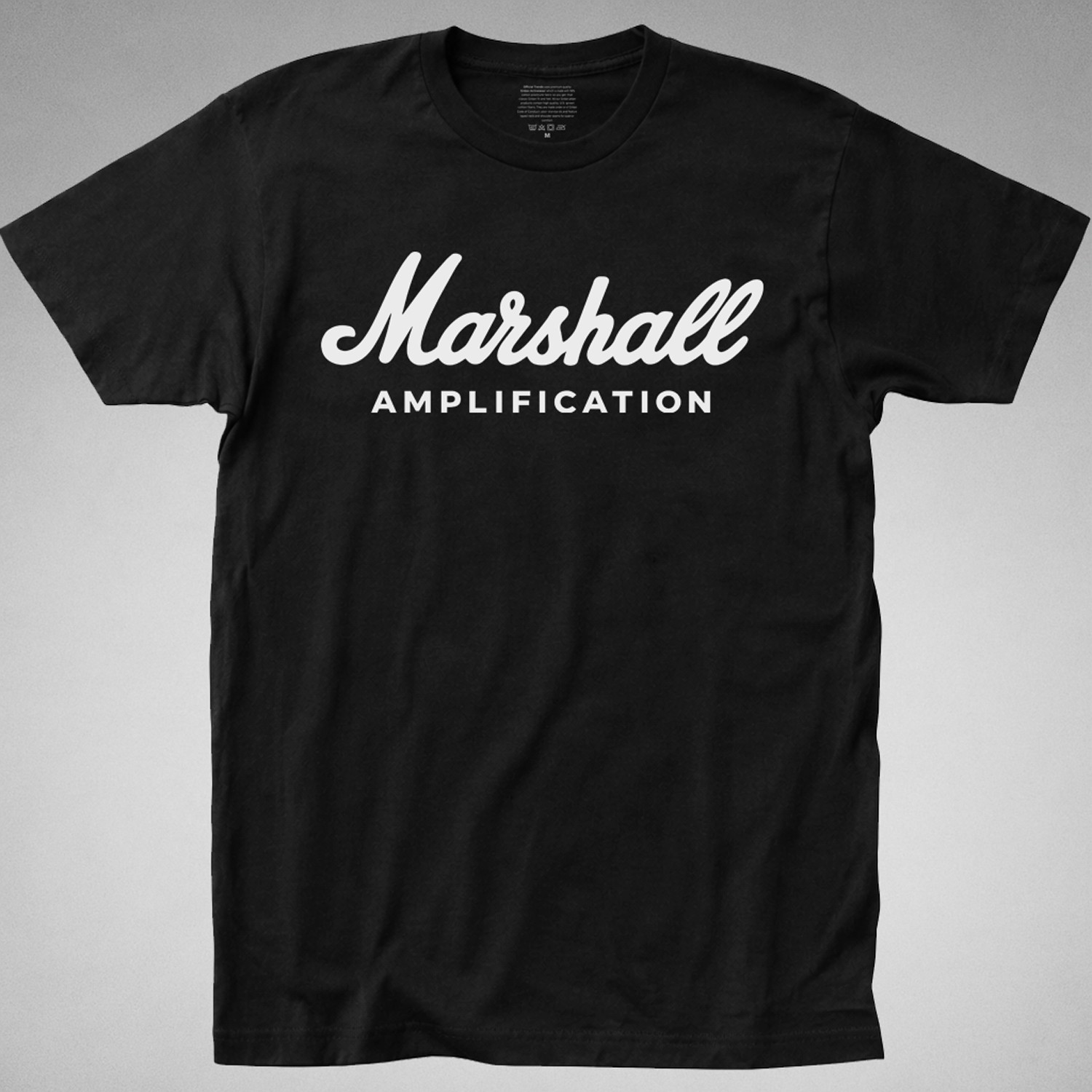 Marshall AMP T shirt Tee logo Music Instrument Guitar amplification stack gallery