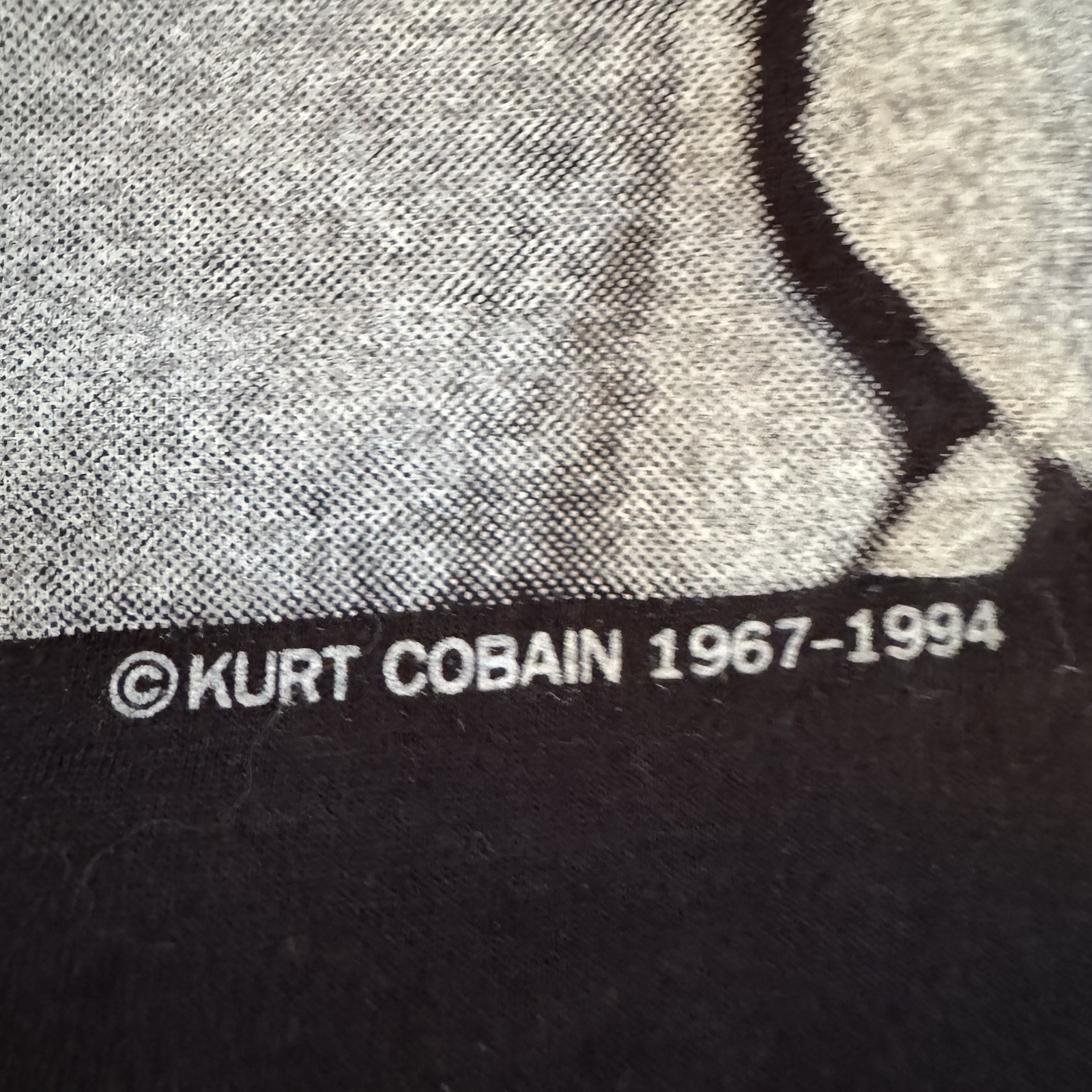 *make offers* RARE Vintage 1994 Kurt Cobain/ Nirvava Giant by Tee Jays Size XL gallery