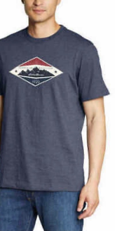Eddie Bauer Men's Graphic Or Solid Color Classic T-Shirt - A11 gallery