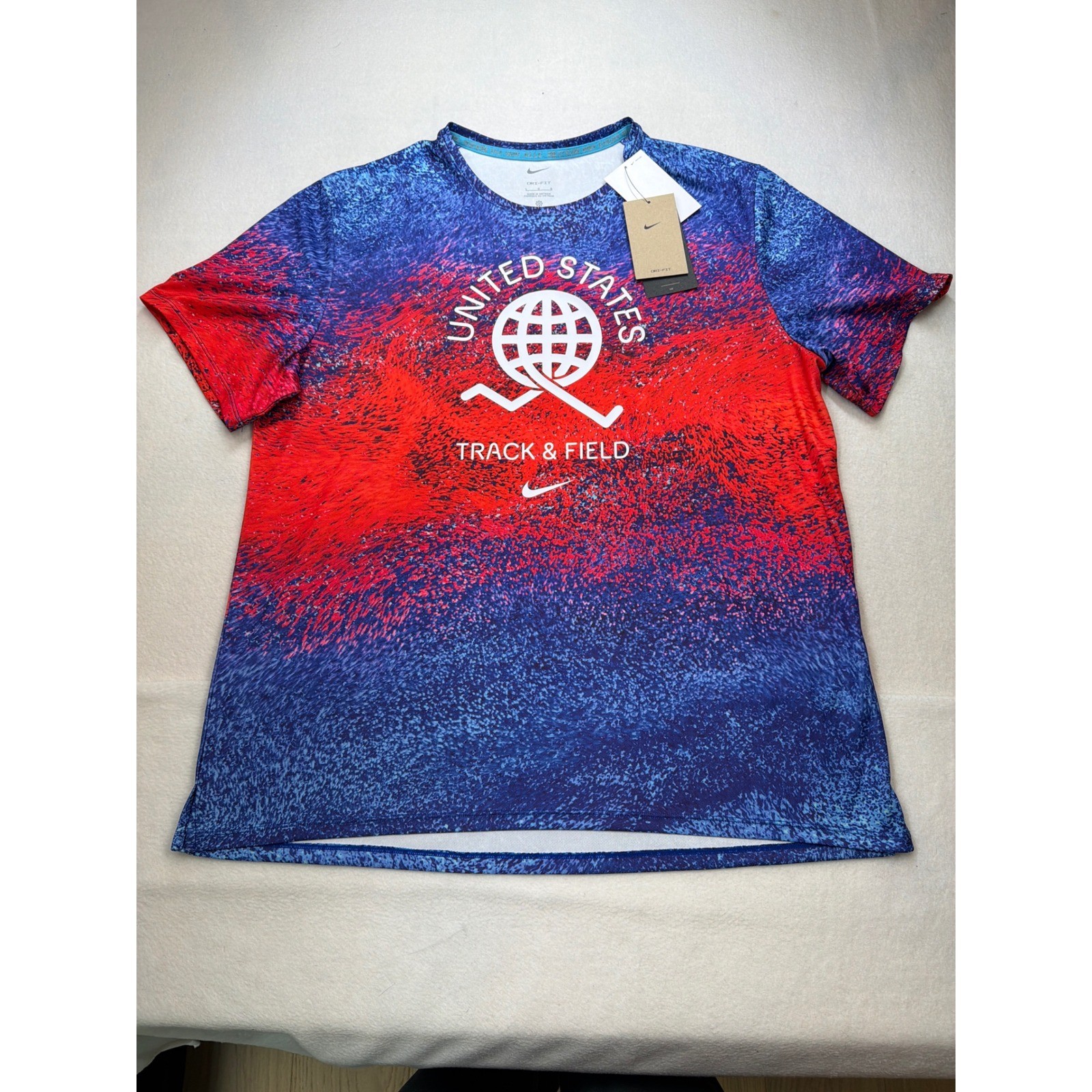 Nike Men's Dri-FIT Running T-Shirt USA Miler FJ3411-635 Track Size Large NWT gallery