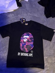 A Bathing Ape Bape Color Camo Ape Head T-Shirt Black/Purple