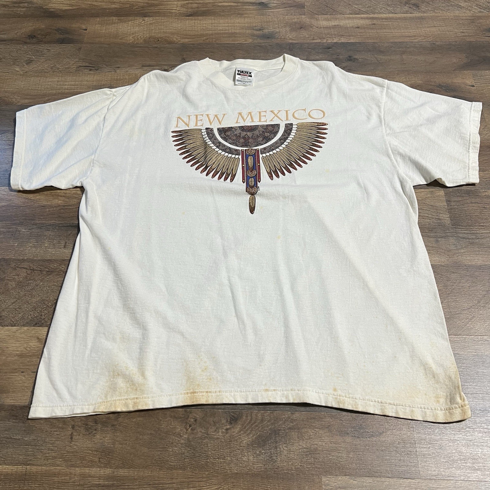 Vintage Tultex NM New Mexico Native American Graphic T Shirt Mens 2XL XXL gallery