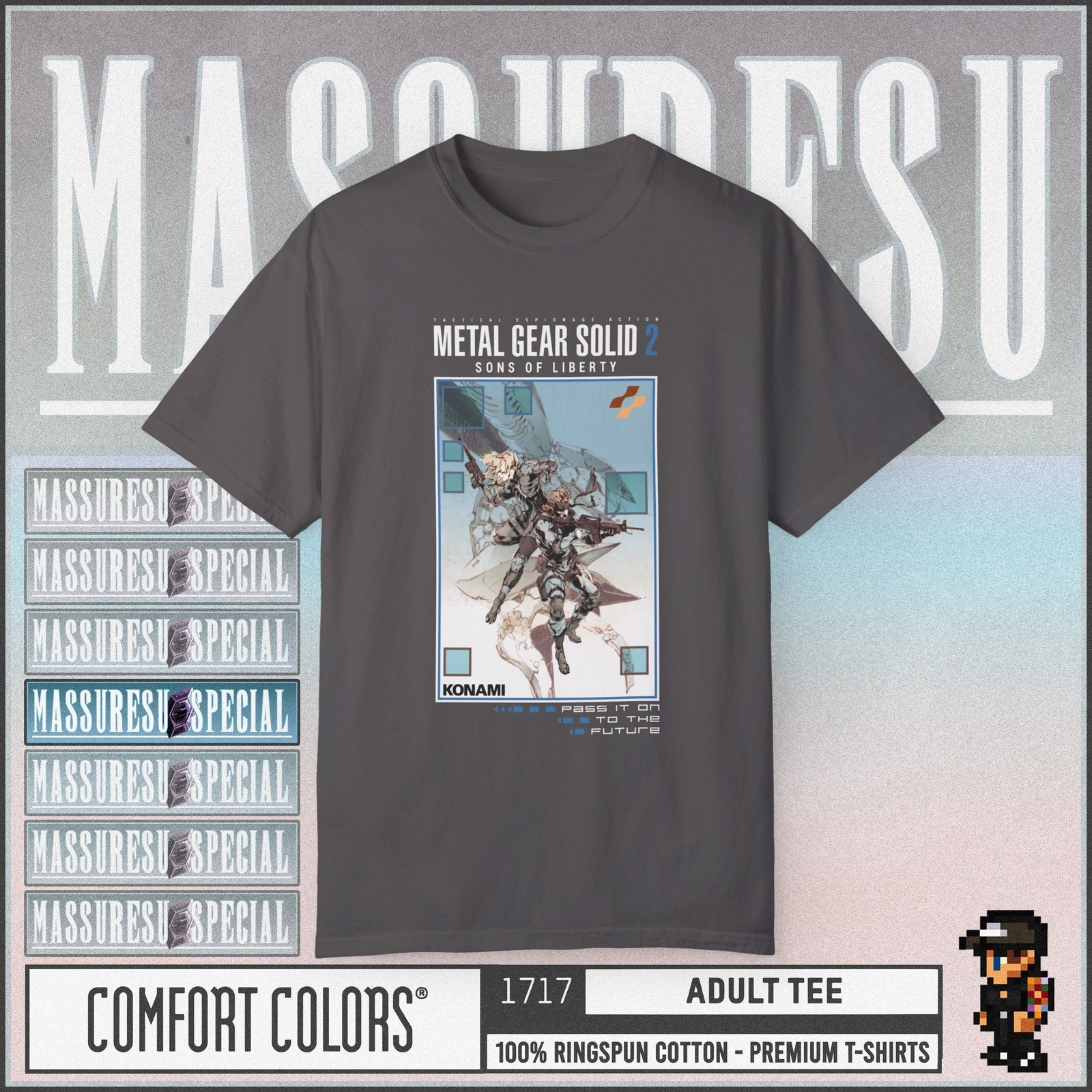 Metal Gear Solid 2: Sons of Liberty [v2] Premium T-Shirt – Ray Snake Raiden MGS2
