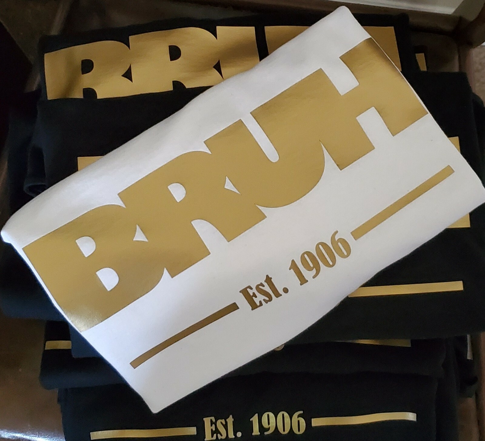 BRUH Est. 1906 T-shirt S-5XL Black/Gold White/GLD HBCU Sphinx Man Bro gallery